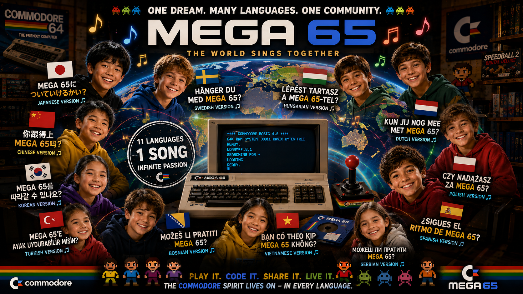 MEGA65 international song collection